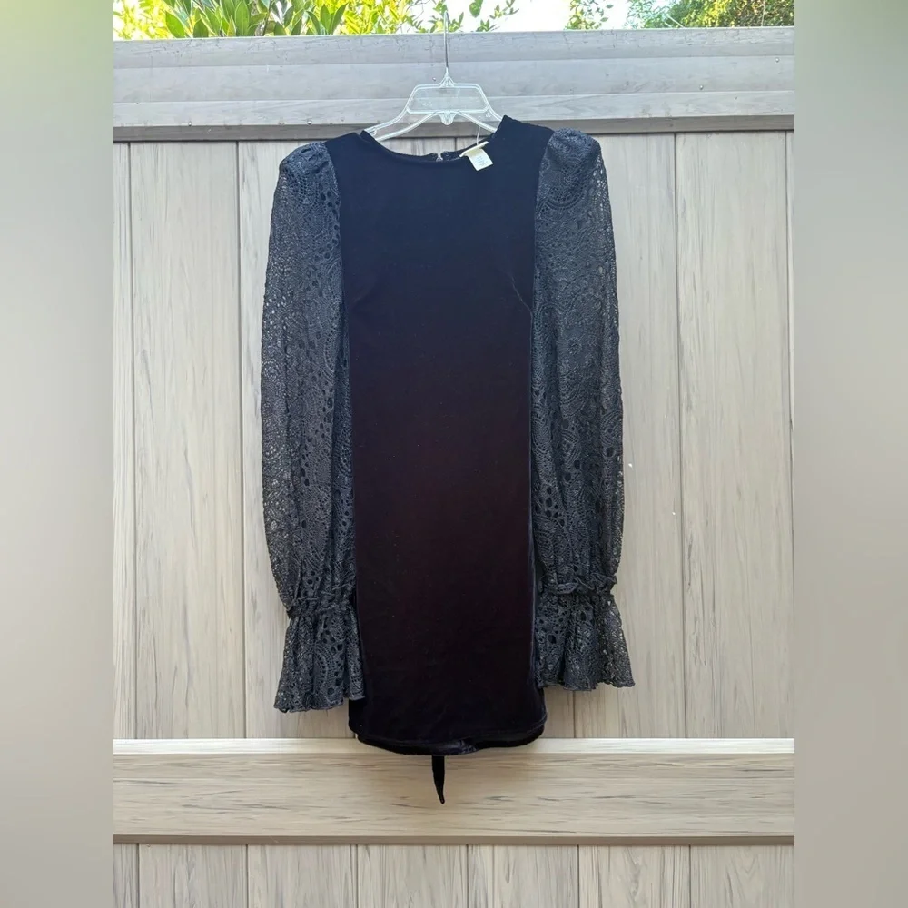 H&M x The Vampires Wife Designer Collab Limited Collection lace & Velvet Dress